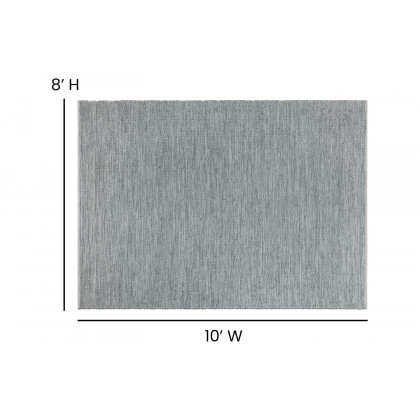 BLNK Abbott Hand Woven Indoor-Outdoor Diamond Pattern Area Rug - Gray, 8'W x 10'L