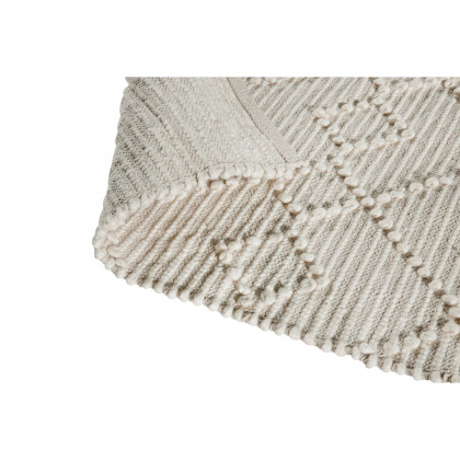 BLNK Melissa Geometric Hand Woven Area Rug - Ivory/White, 8'W x 10'L