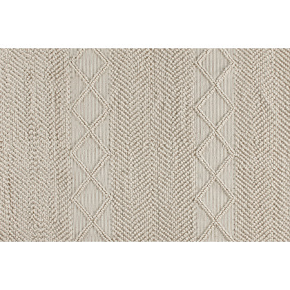 BLNK Melissa Geometric Hand Woven Area Rug - Ivory/White, 8'W x 10'L
