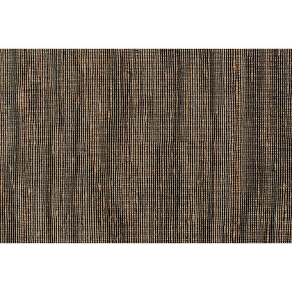 BLNK - Doris Hand Woven Jute and Cotton Blend Area Rug with Braided Tassels in Black and Jute