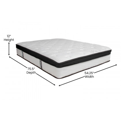 BLNK Capri Comfortable Sleep Memory Foam and Pocket Spring Mattress - Full Size