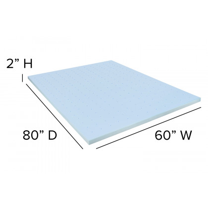 BLNK Capri Comfortable Sleep 12" Foam Pocket Spring Mattress and 2" Gel Memory Foam Topper Bundle - Queen Size