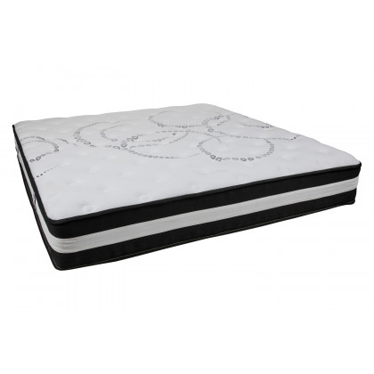 BLNK Capri Comfortable Sleep 12" Hybrid Pocket Spring Mattress - King Size