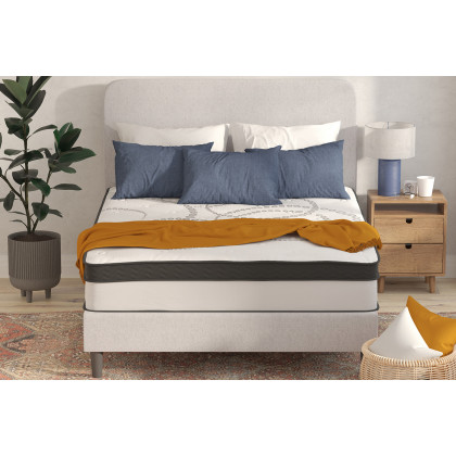 BLNK Capri Comfortable Sleep 12" Hybrid Pocket Spring Mattress - Queen Size