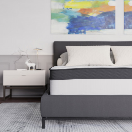 BLNK Capri Comfortable Sleep 12" Hybrid Pocket Spring Mattress - Queen Size