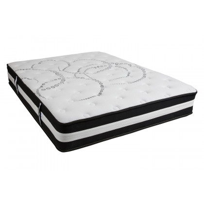 BLNK Capri Comfortable Sleep 12" Hybrid Pocket Spring Mattress - Queen Size