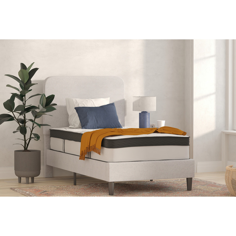 BLNK Capri Comfortable Sleep 12" Hybrid Pocket Spring Mattress - Twin Size