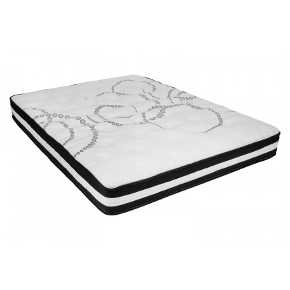 BLNK Capri Comfortable Sleep 10" Foam Pocket Spring Mattress and 3" Gel Memory Foam Topper Bundle - Queen Size
