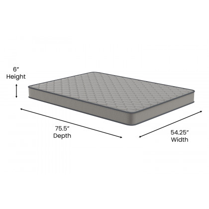 BLNK Capri Comfortable Sleep 6" Spring Mattress - Full Size
