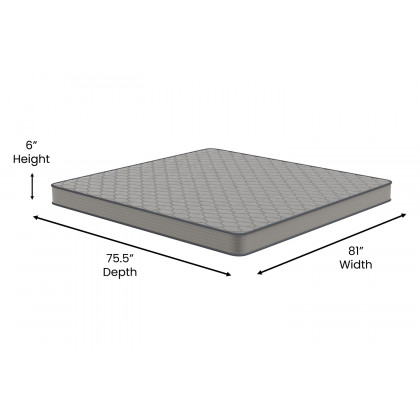 BLNK Capri Comfortable Sleep 6" Spring Mattress - King Size