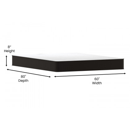 BLNK Capri Comfortable Sleep 8" Foam and Innerspring Hybrid Mattress - Queen Size