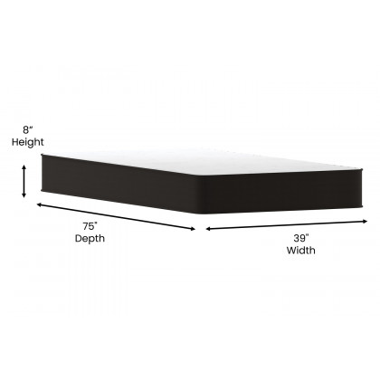 BLNK Capri Comfortable Sleep 8" Foam and Innerspring Hybrid Mattress - Twin Size
