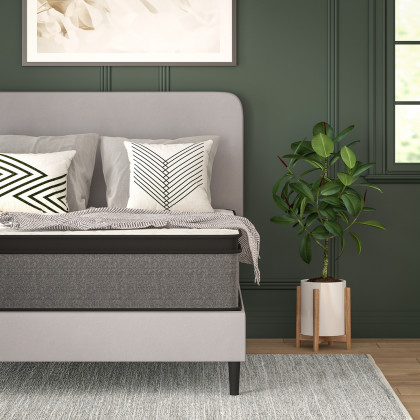 BLNK Capri Comfortable Sleep Euro Pillow Top 13" Hybrid Pocket Spring Mattress - Full Size
