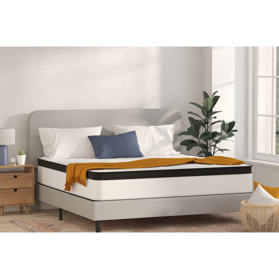 BLNK Capri Comfortable Sleep Firm 12" Hybrid Pocket Spring Mattress - King Size