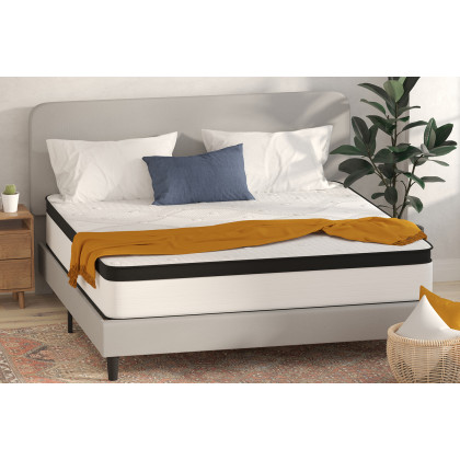 BLNK Capri Comfortable Sleep Firm 12" Hybrid Pocket Spring Mattress - King Size