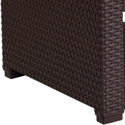 BLNK - Seneca Faux Rattan End Table