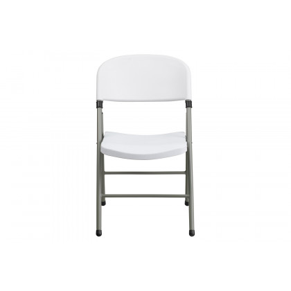 BLNK - HERCULES Series Plastic Folding Chair with Gray Frame