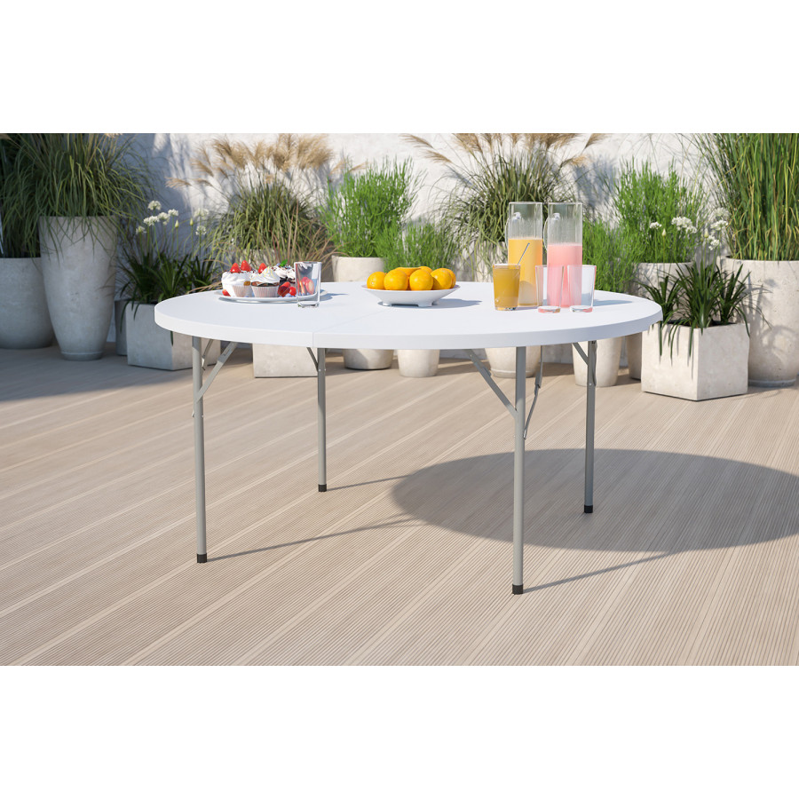 BLNK - Elon Style 2 Round Plastic Split Folding Table