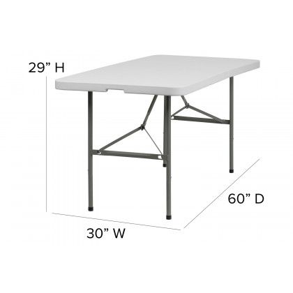 BLNK - Elon Plastic Bi-Fold Folding Table