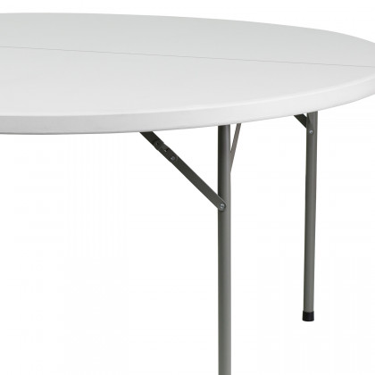 BLNK Elon Style 1 Round Plastic Split Folding Table - 5'D