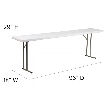 BLNK Elon Plastic Folding Training Table - 8'L