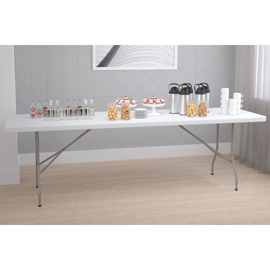 BLNK Elon Plastic Folding Table - 8'L