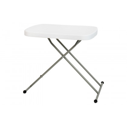 BLNK Elon Commercial Indoor-Outdoor Plastic Adjustable Height Folding Table - 26"L