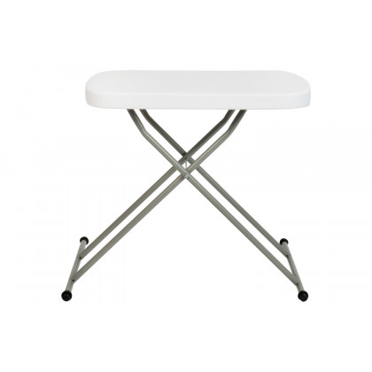 BLNK Elon Commercial Indoor-Outdoor Plastic Adjustable Height Folding Table - 26"L