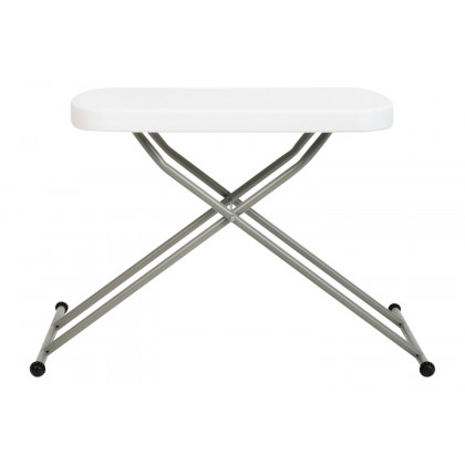 BLNK Elon Commercial Indoor-Outdoor Plastic Adjustable Height Folding Table - 26"L