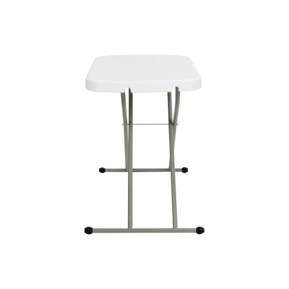 BLNK Elon Commercial Indoor-Outdoor Plastic Adjustable Height Folding Table - 26"L