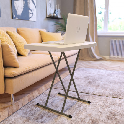 BLNK - Elon Commercial Indoor-Outdoor Plastic Adjustable Height Folding Table