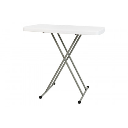 BLNK Elon Commercial Indoor-Outdoor Plastic Adjustable Height Folding Table - 30"H