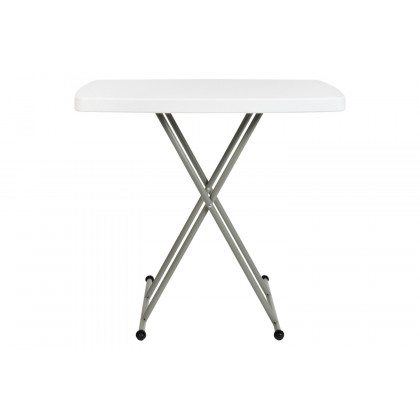 BLNK Elon Commercial Indoor-Outdoor Plastic Adjustable Height Folding Table - 30"H