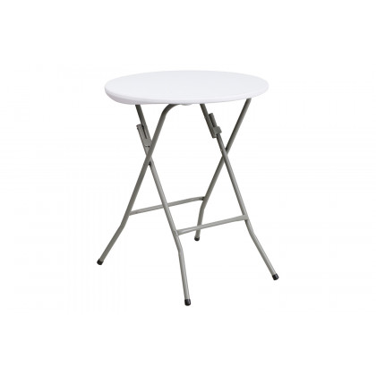 BLNK Elon Round Plastic Solid Folding Table - 2'D