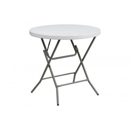 BLNK - Elon Round Plastic Plastic Folding Table