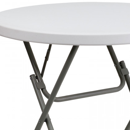 BLNK - Elon Round Plastic Plastic Folding Table