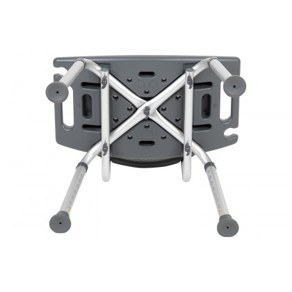 BLNK HERCULES Series Medical Adjustable Bath and Shower Chair with Back - Gray