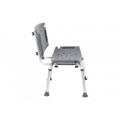 BLNK HERCULES Series Medical Adjustable Bath and Shower Chair with Extra Large Back - Gray