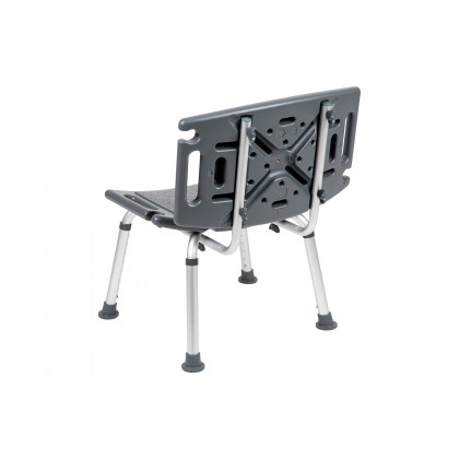 BLNK HERCULES Series Medical Adjustable Bath and Shower Chair with Extra Large Back - Gray
