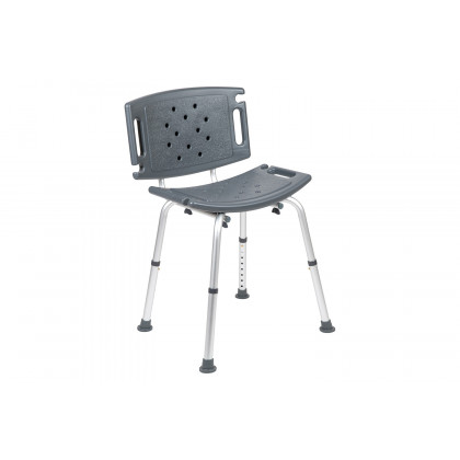 BLNK HERCULES Series Medical Adjustable Bath and Shower Chair with Extra Large Back - Gray