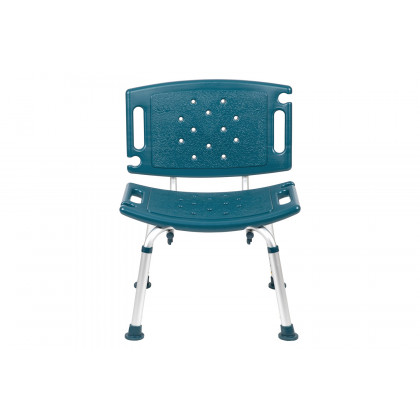 BLNK HERCULES Series Medical Adjustable Bath and Shower Chair with Extra Large Back - Navy