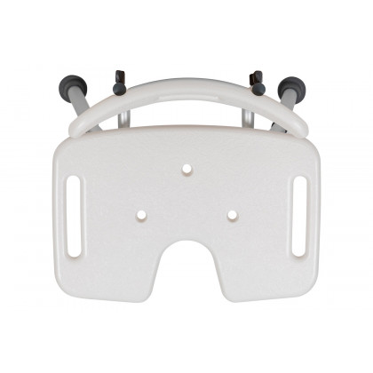 BLNK HERCULES Series Medical Adjustable Bath and Shower Chair with U-Shaped Cutout - White