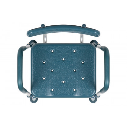BLNK HERCULES Series Medical Adjustable Bath and Shower Chair with Quick Release Back and Arms - Navy