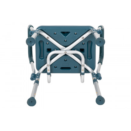 BLNK HERCULES Series Medical Adjustable Bath and Shower Chair with Quick Release Back and Arms - Navy