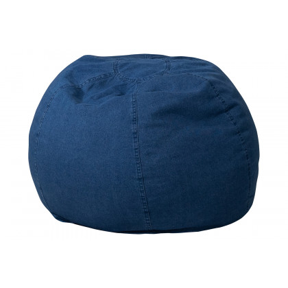BLNK Dillon Small Refillable Bean Bag Chair for Kids and Teens - Denim