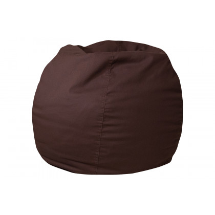 BLNK Dillon Small Refillable Bean Bag Chair for Kids and Teens - Solid Brown
