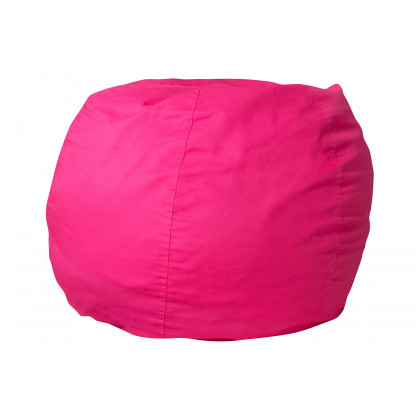 BLNK Dillon Small Refillable Bean Bag Chair for Kids and Teens - Solid Hot Pink
