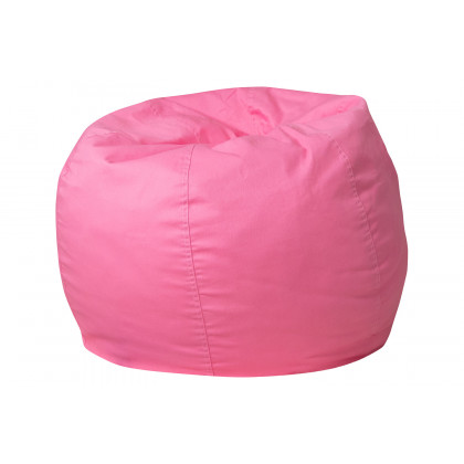 BLNK Dillon Small Refillable Bean Bag Chair for Kids and Teens - Solid Light Pink