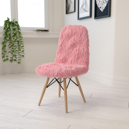 BLNK - Calvin Shaggy Dog Accent Chair