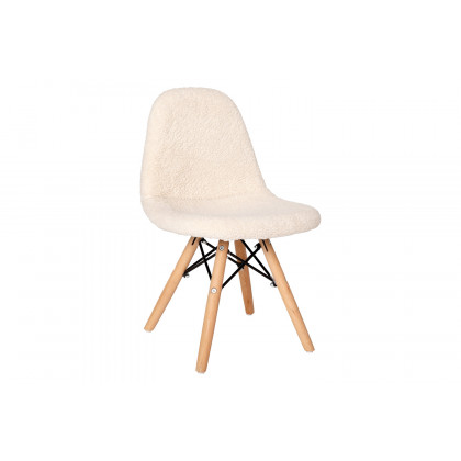 BLNK - Zula Shearling Faux Shearling Accent Chair with Beechwood Legs